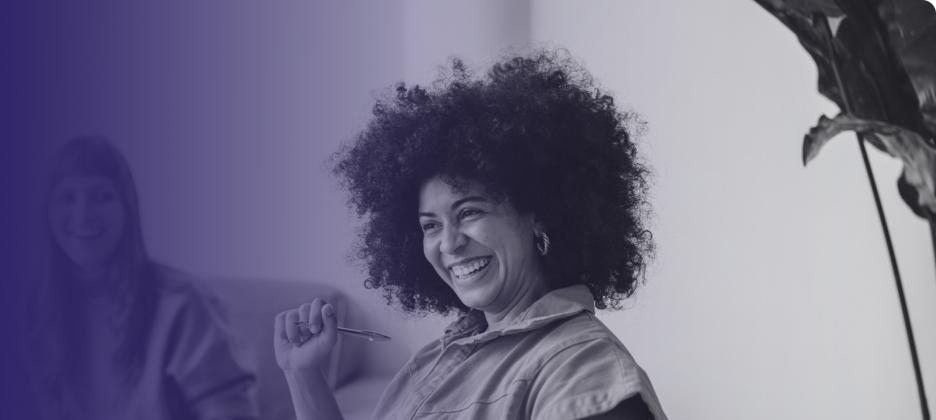 Woman smiling